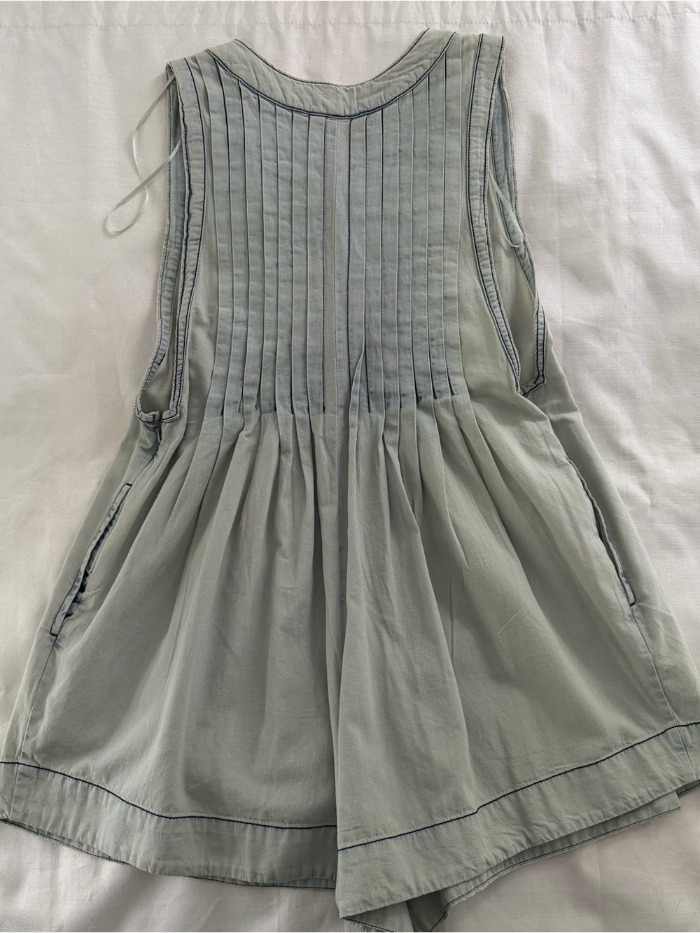 Free People Webster romper in faded light blue size medium - Picture 5 of 5